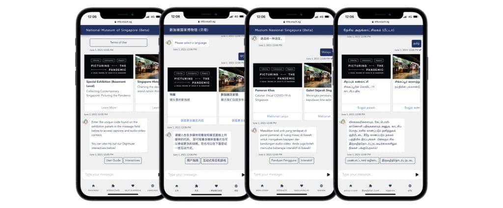 National Heritage Museum Digital Concierge Multiple Languages